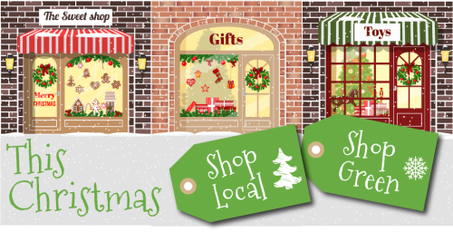 This Christmas Shop Local Shop Green