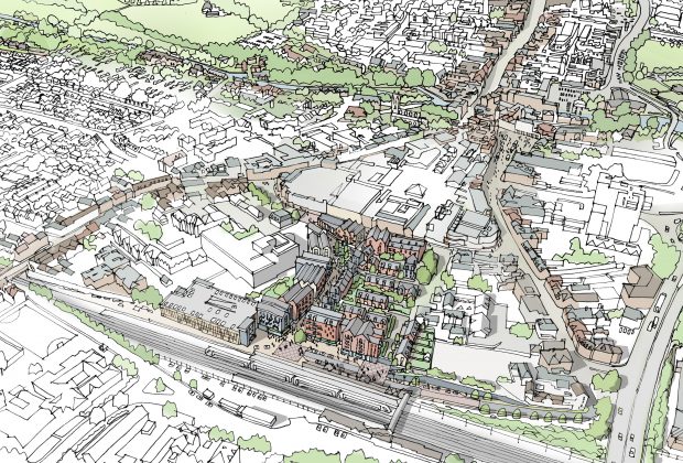 planning sketches of proposed Market Street housing
