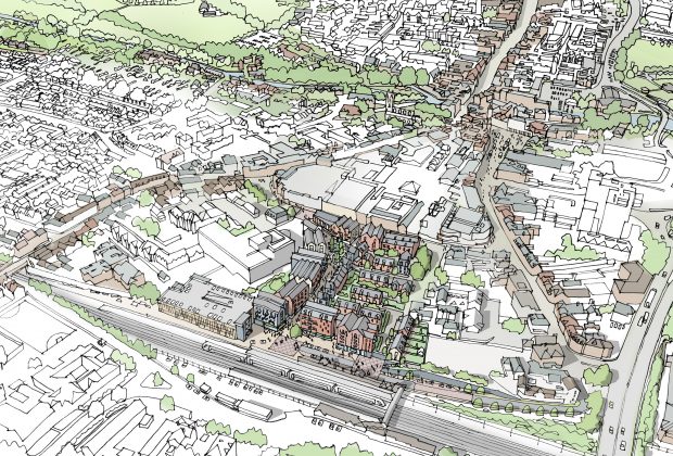 planning sketches of proposed Market Street housing 