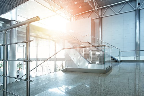 Staircase in office building modern